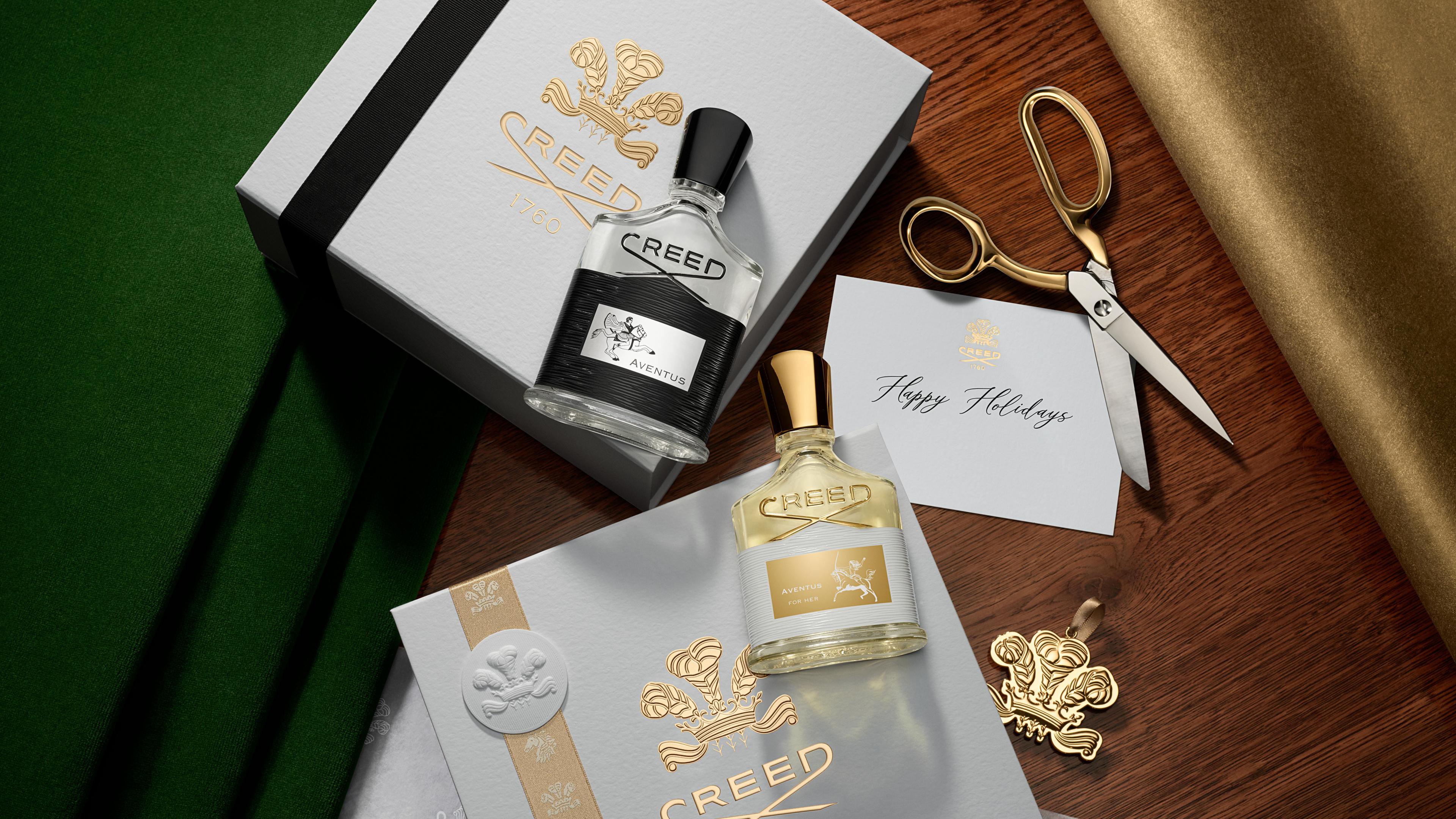 bottles of perfume on a table