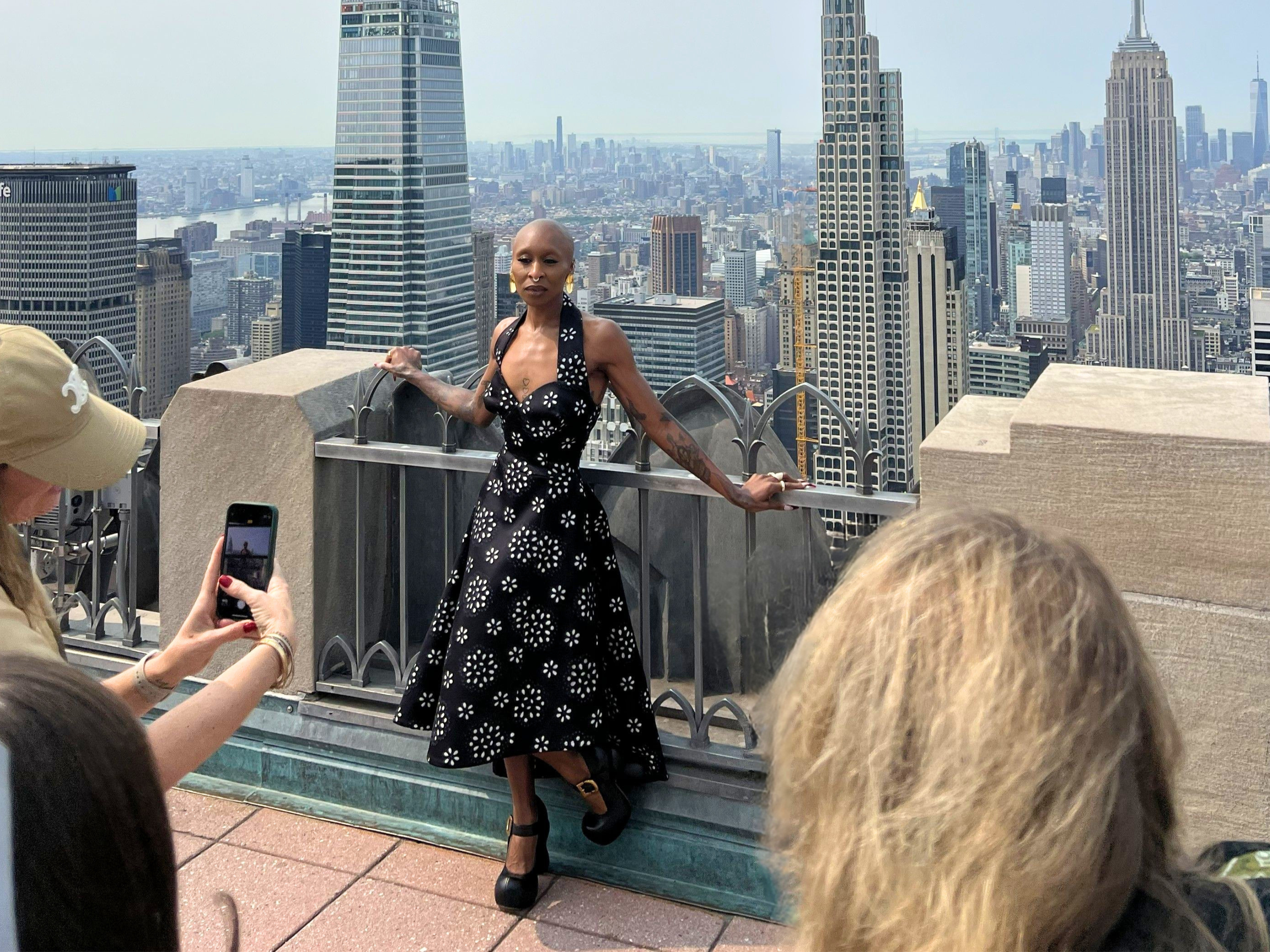 cynthia erivo at top of the rock