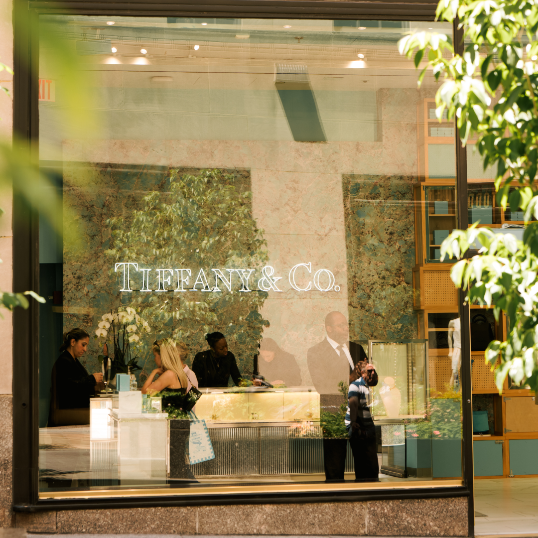 The exterior of the Tiffany & Co. store at Rockefeller Center