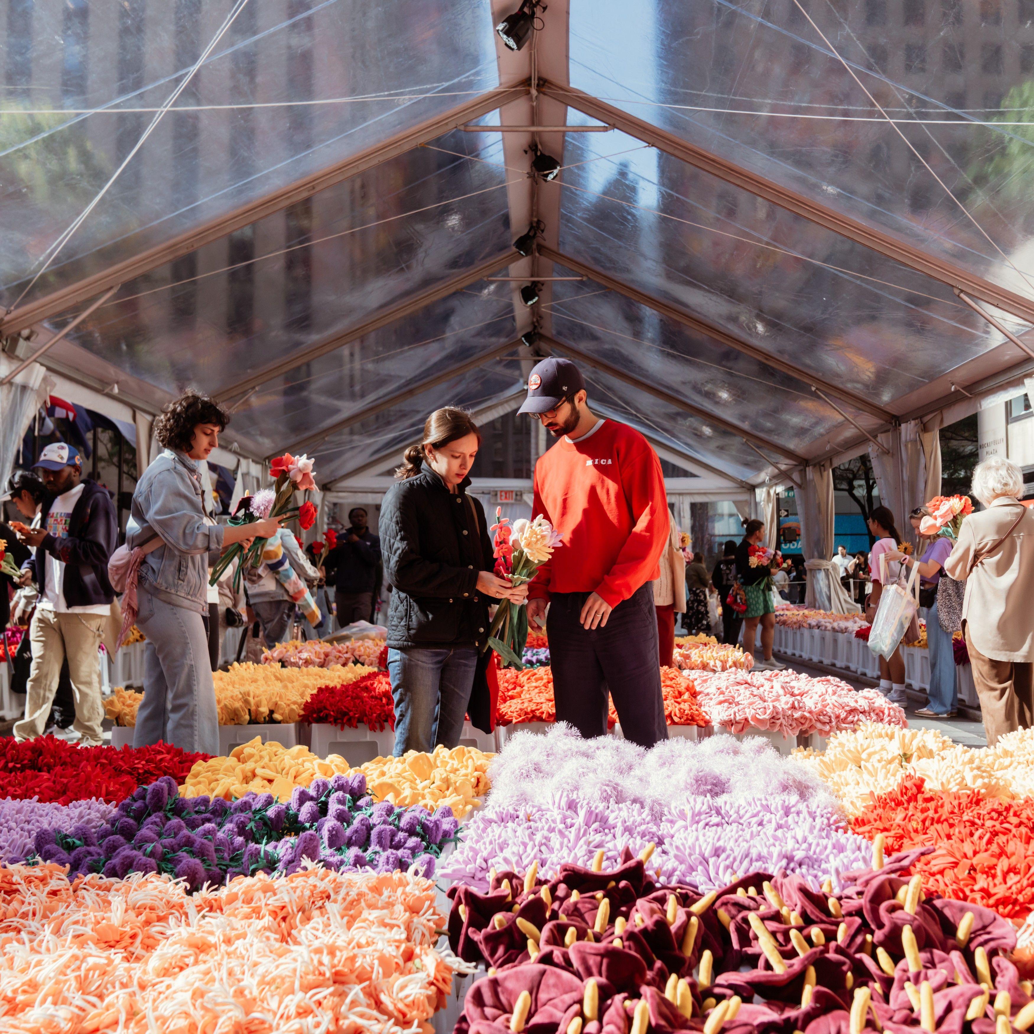 cj hendry's flower market at rockefeller center