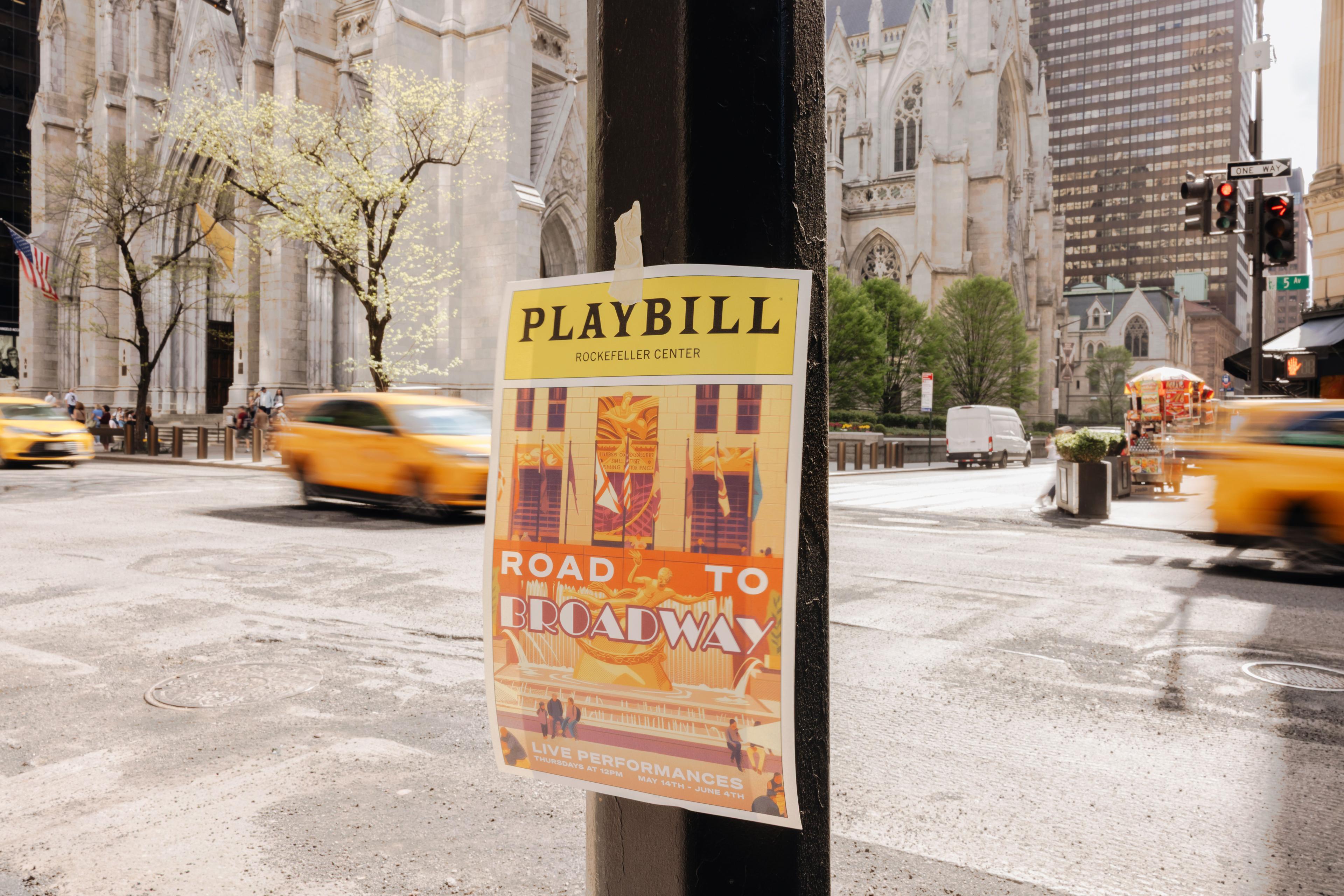 road to broadway at rockefeller center