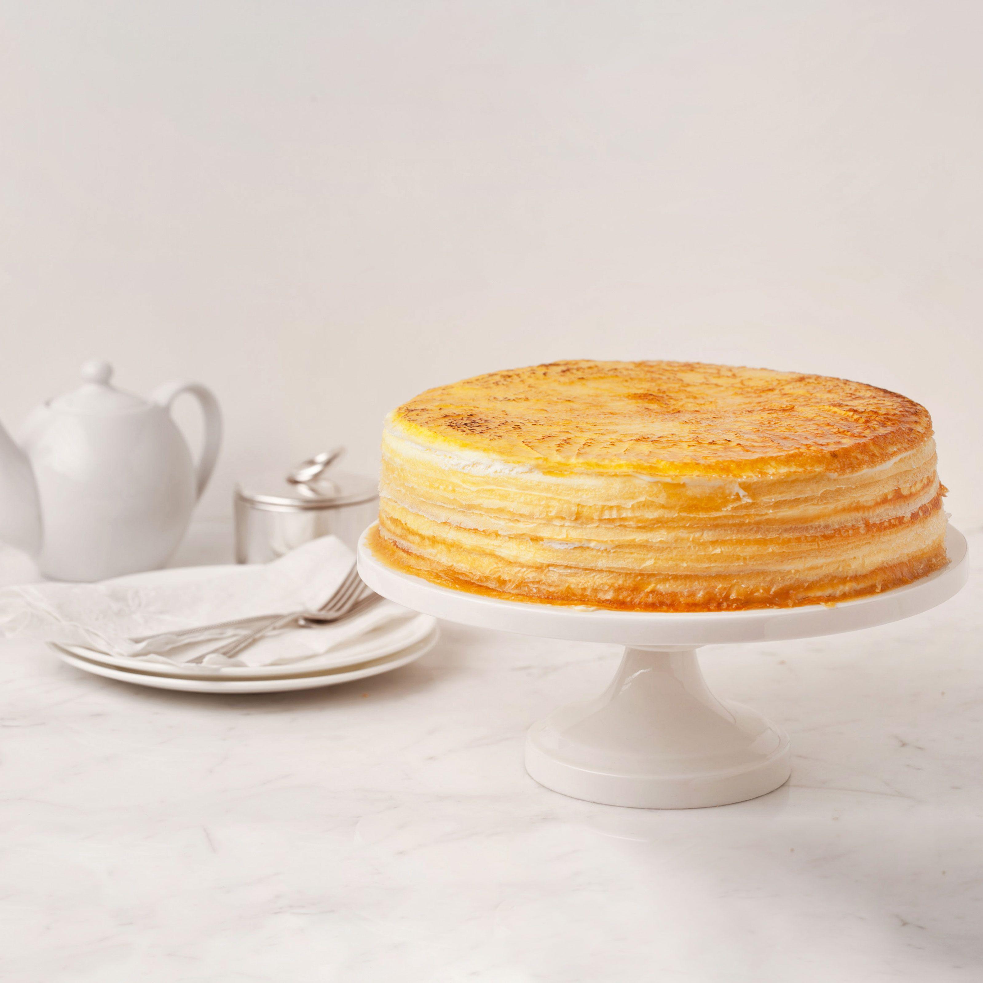 Lady M Confections cake and tea set