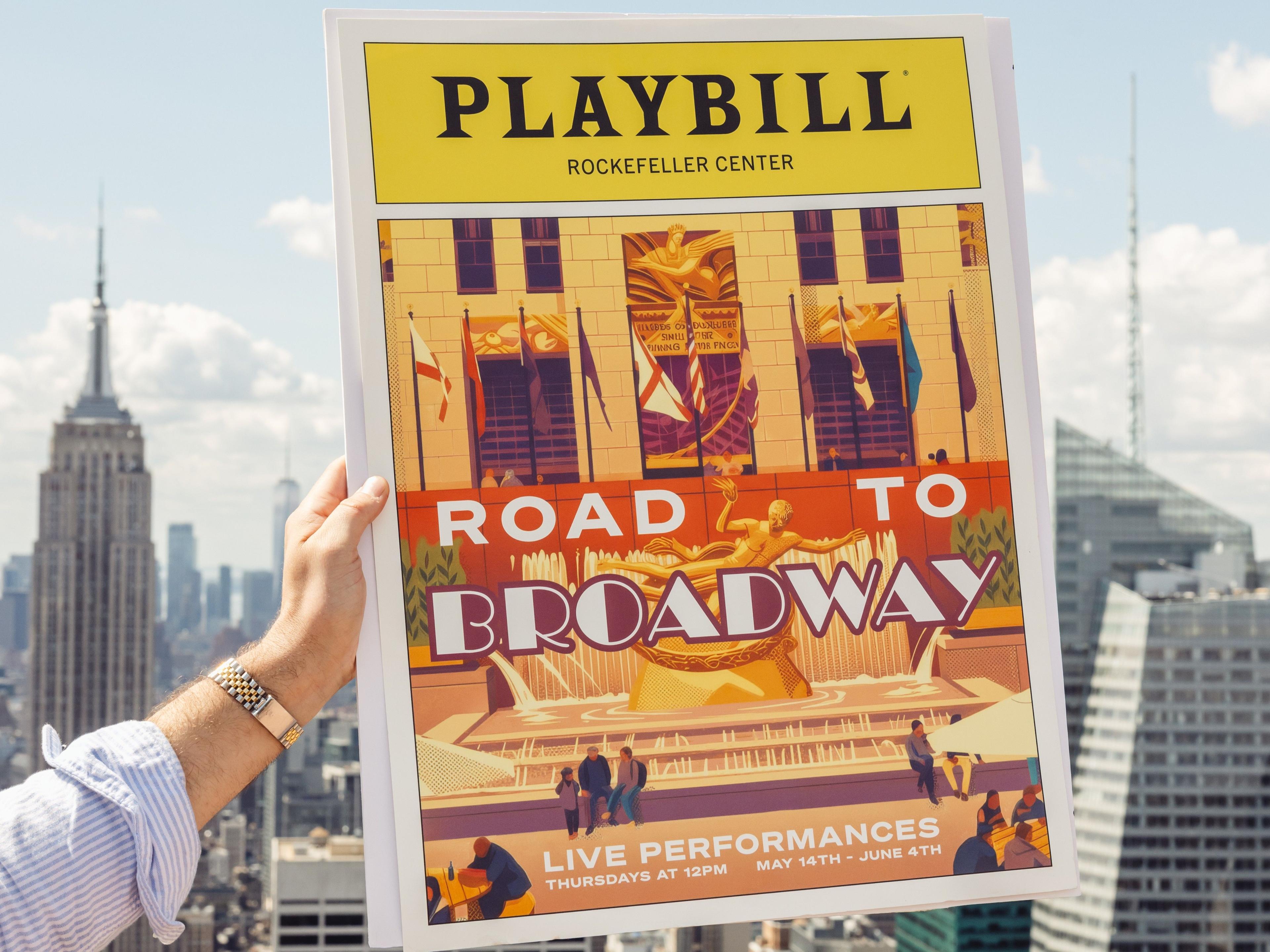road to broadway at rockefeller center