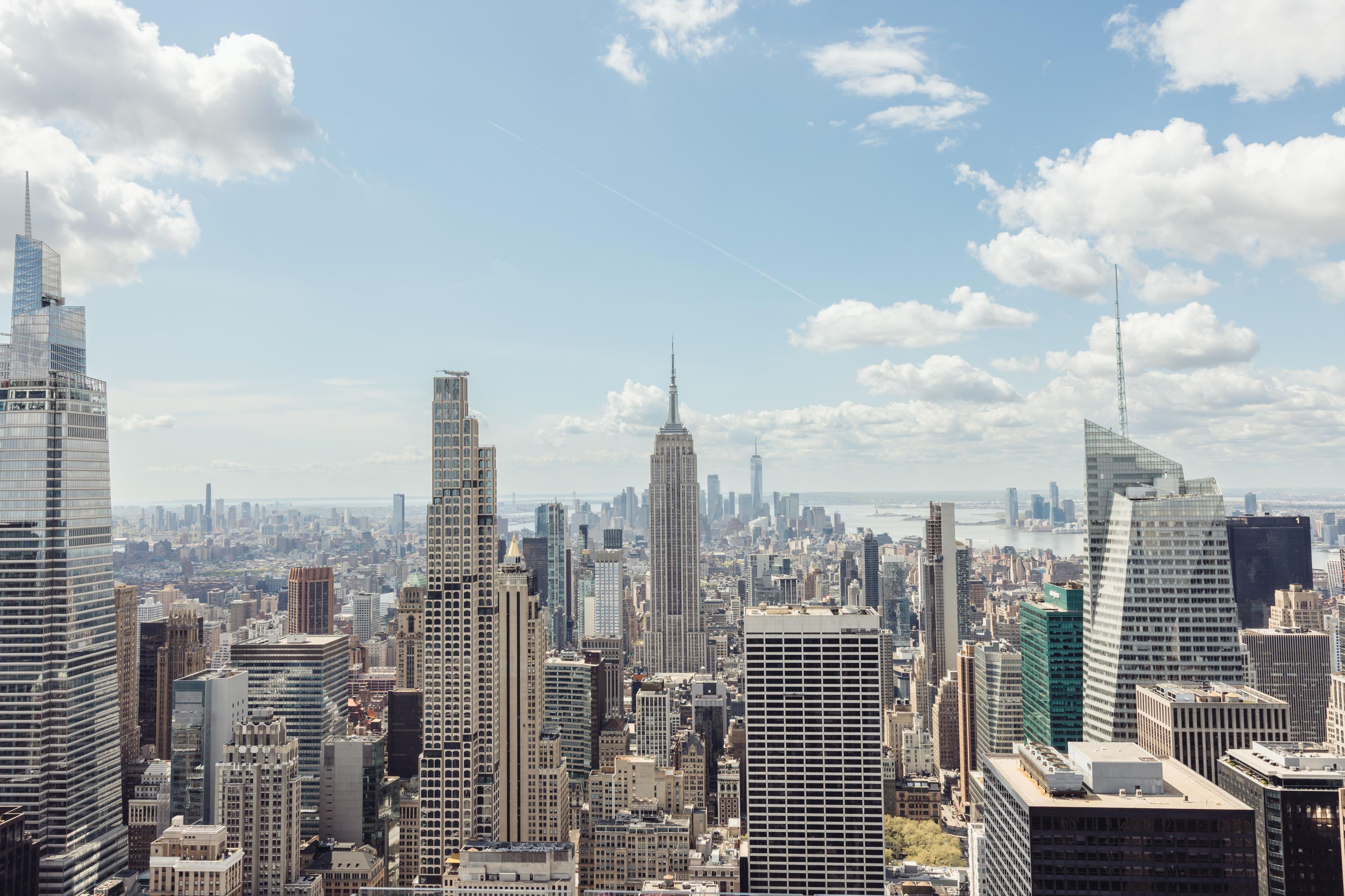 view of new york city from top of the rock