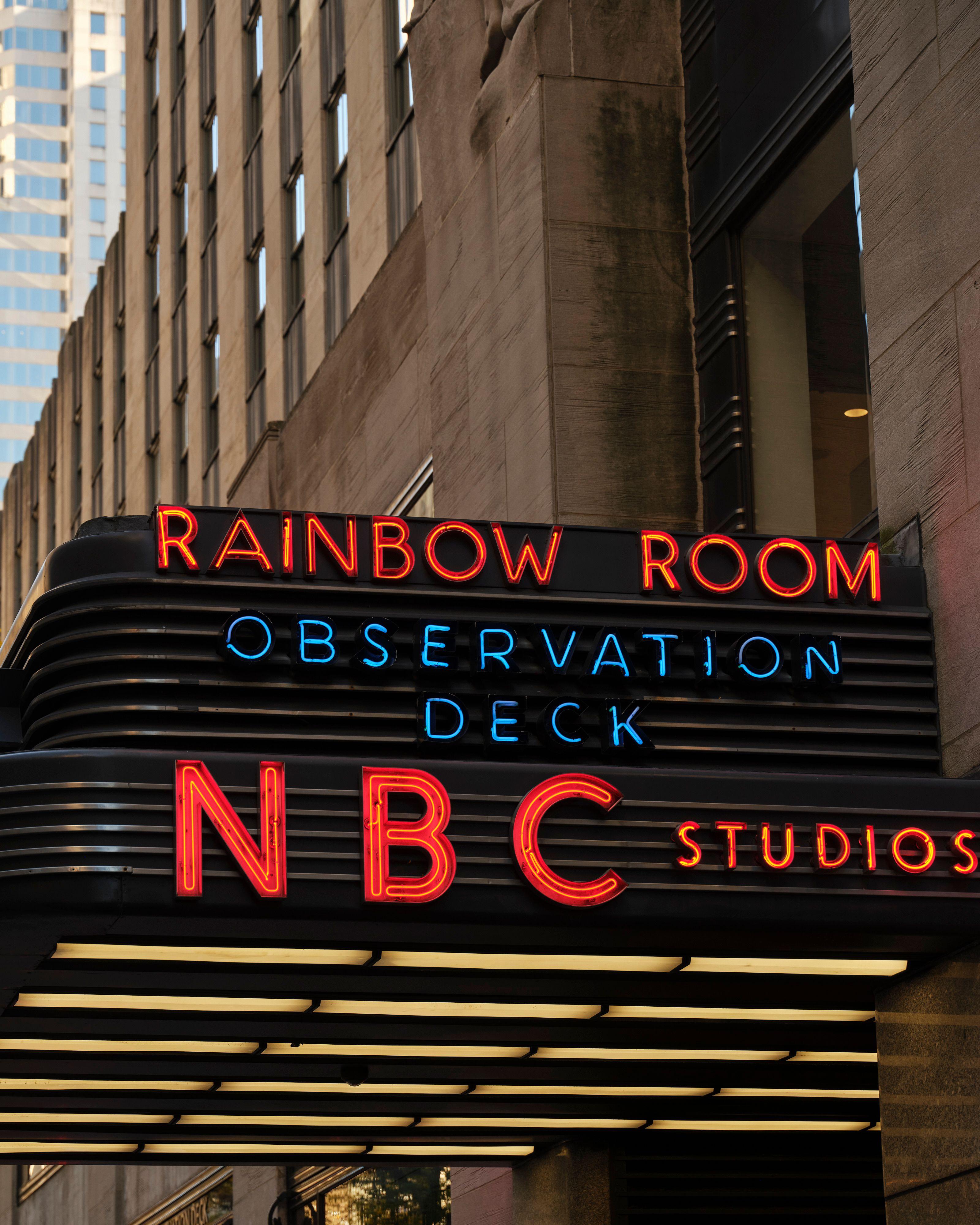 rainbow room observation deck nbc studios marquee