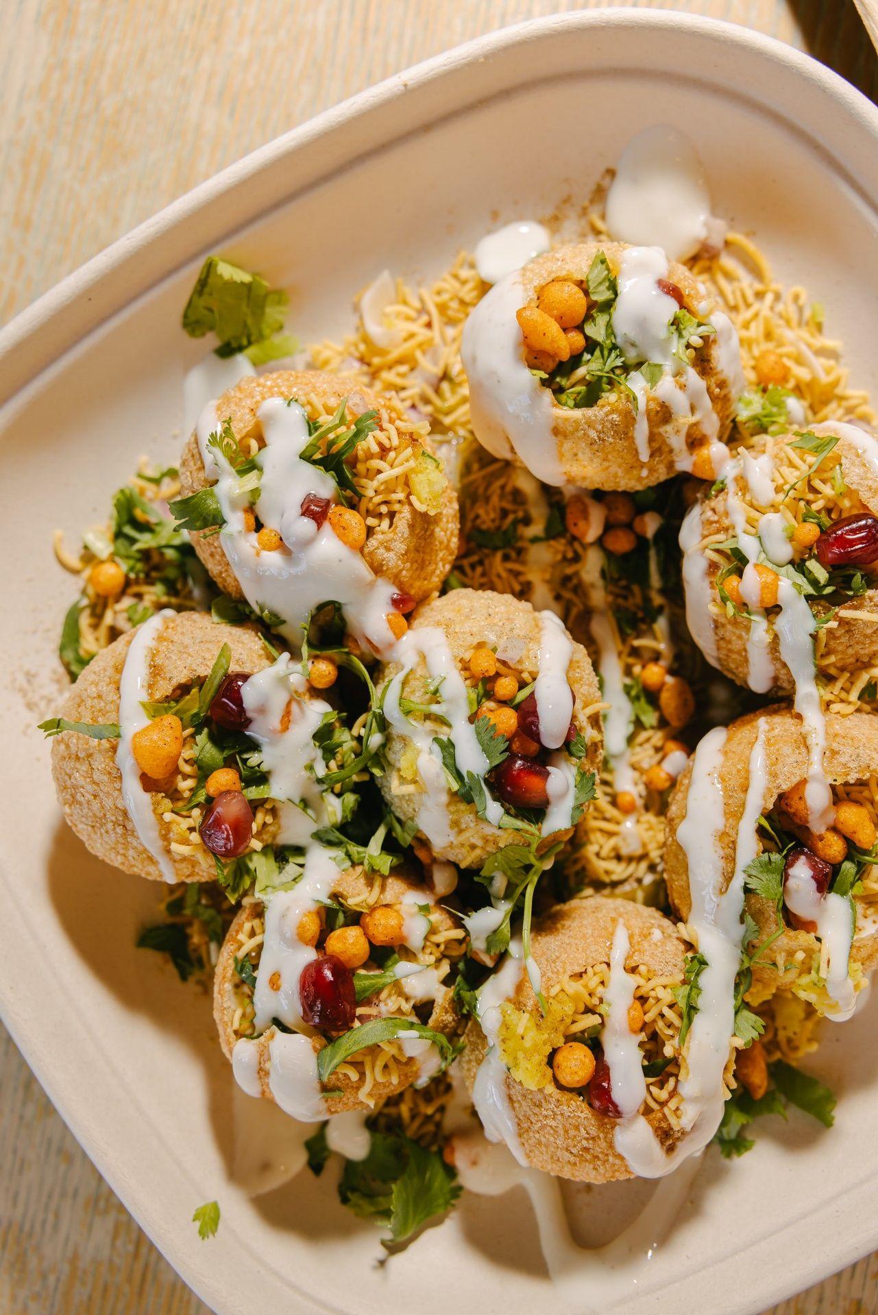dish of indian food on a table