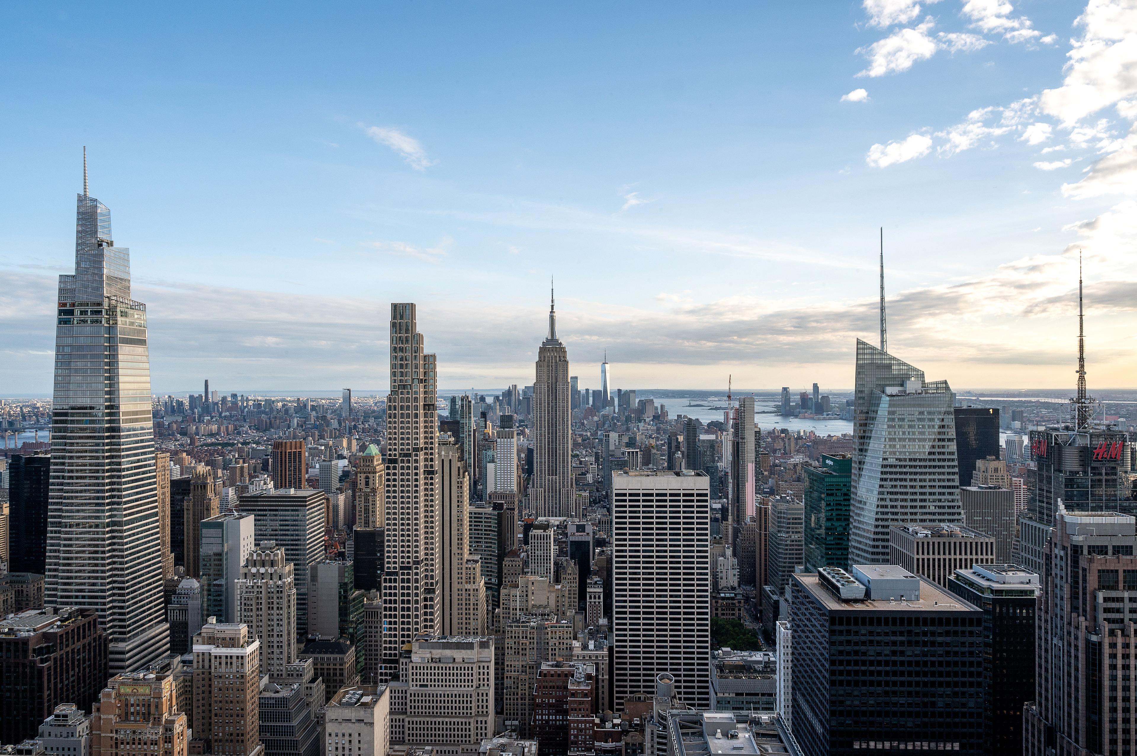 view of new york city from top of the rock observation deck