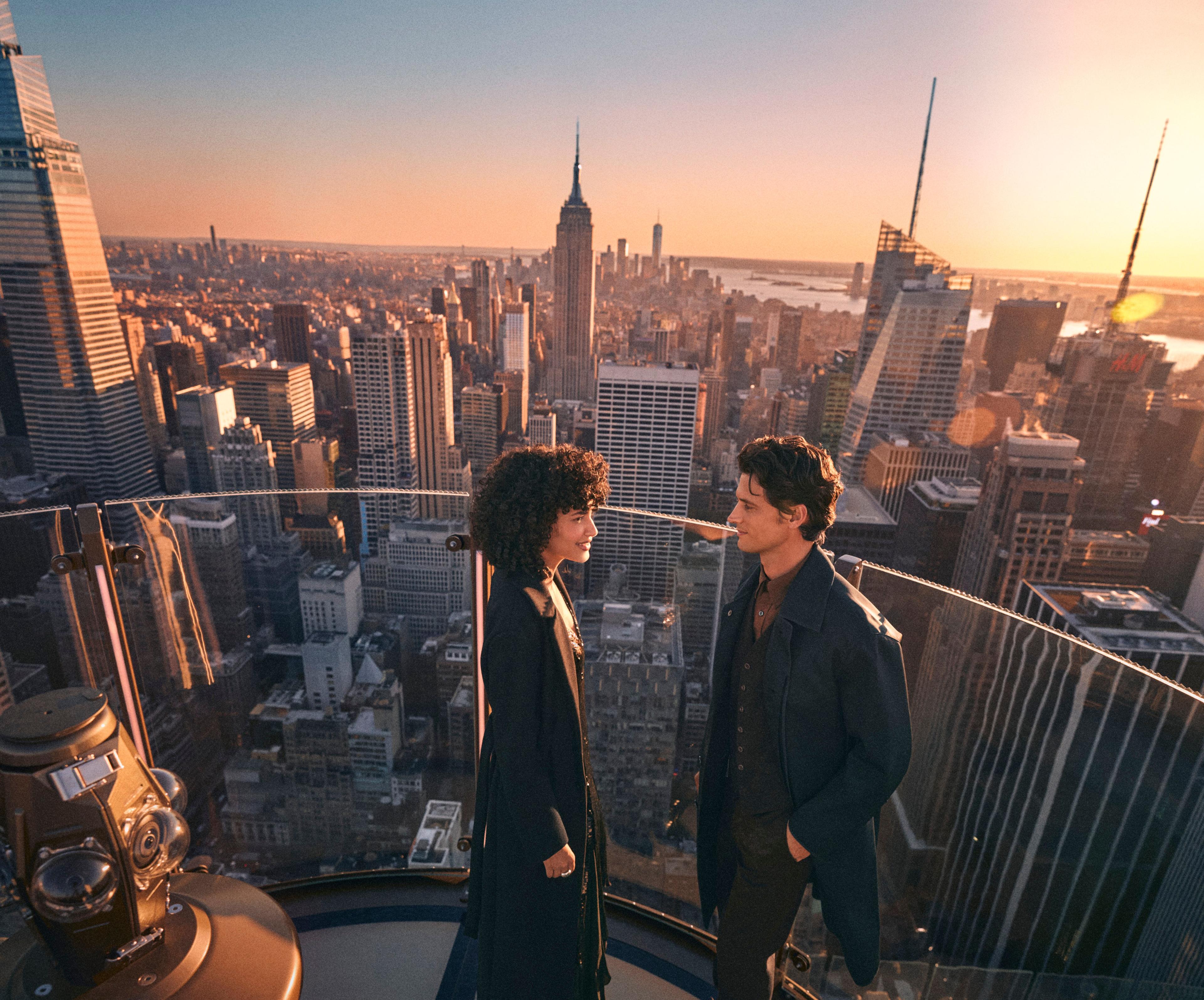 skylift view at sunset