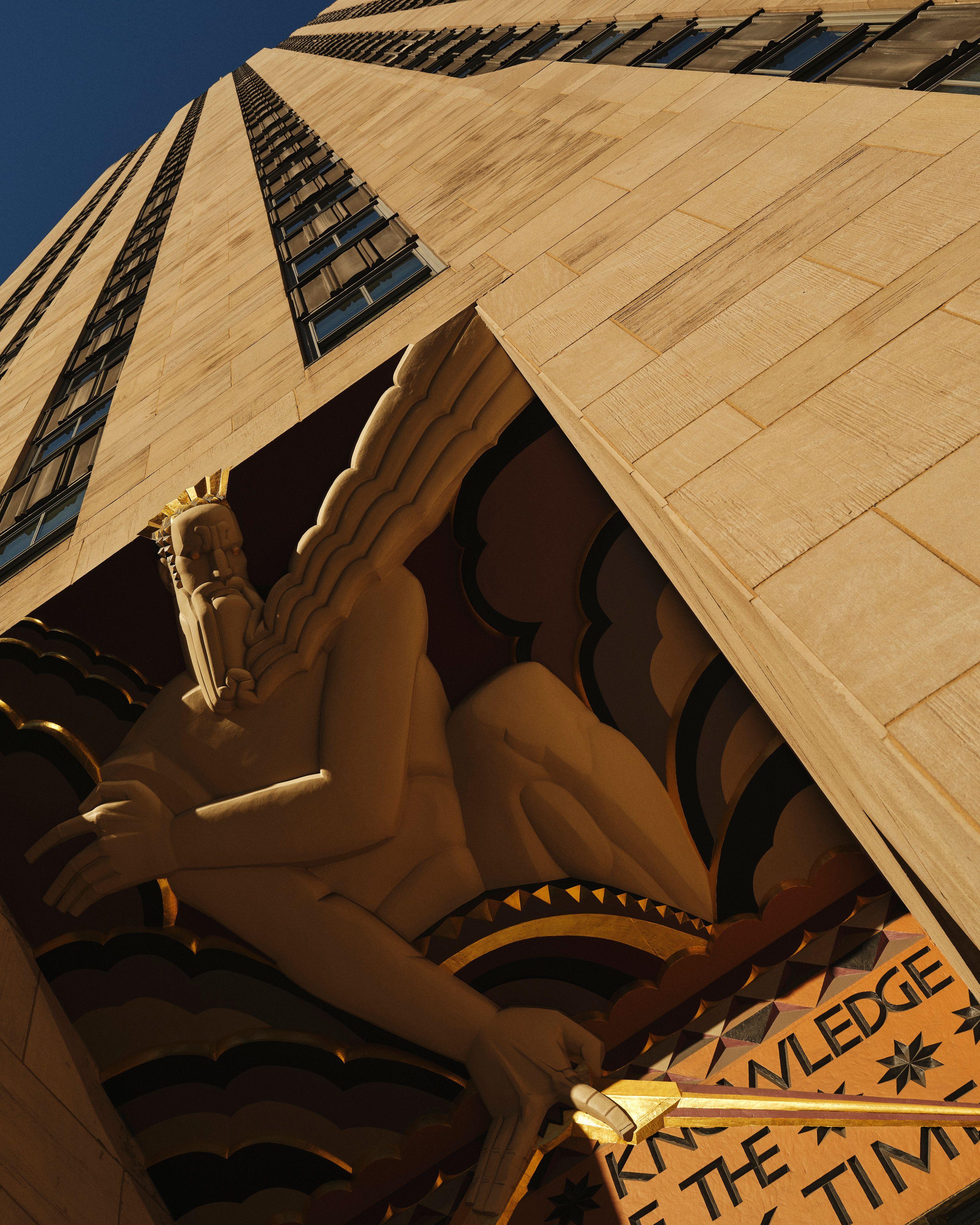 wisdom artwork at 30 rockefeller center