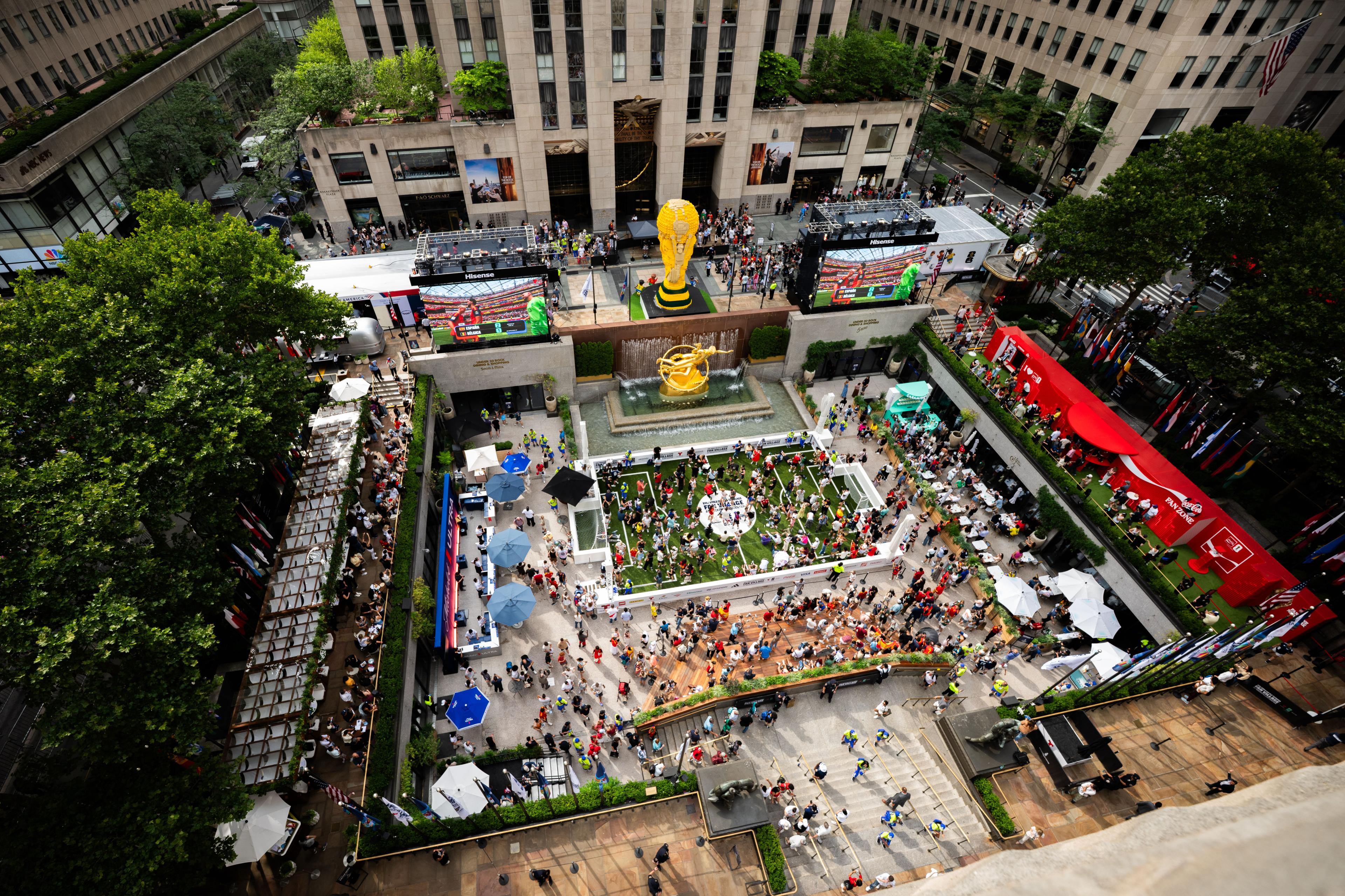 rockefeller center world cup fan village