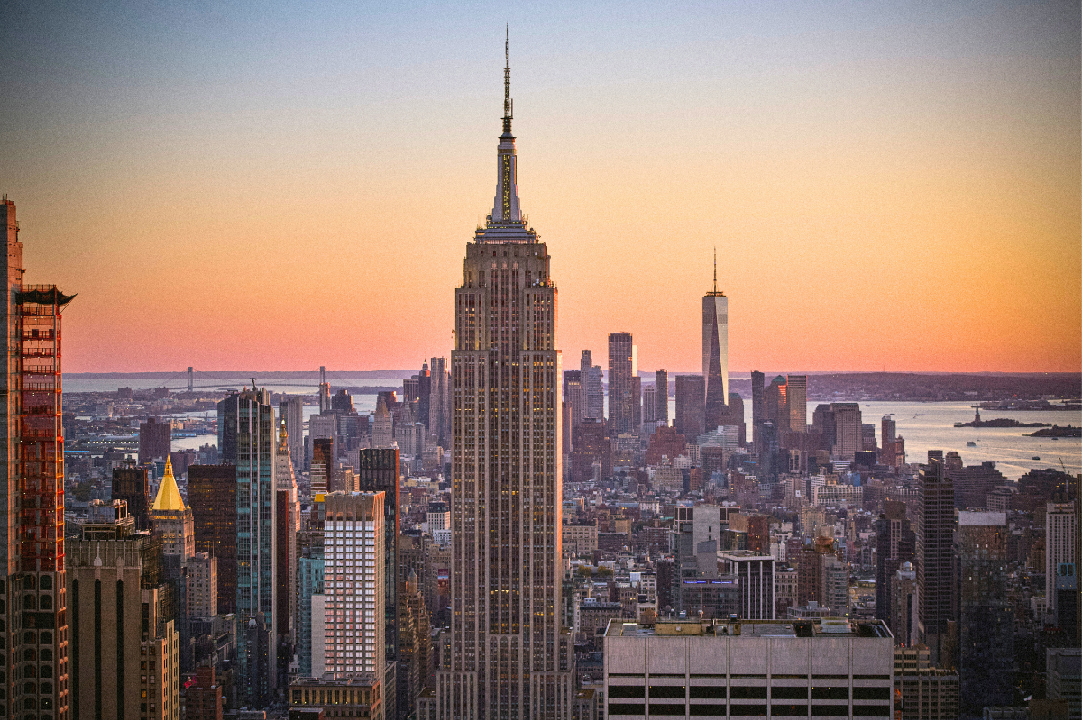 Sunset View from Top of the Rock