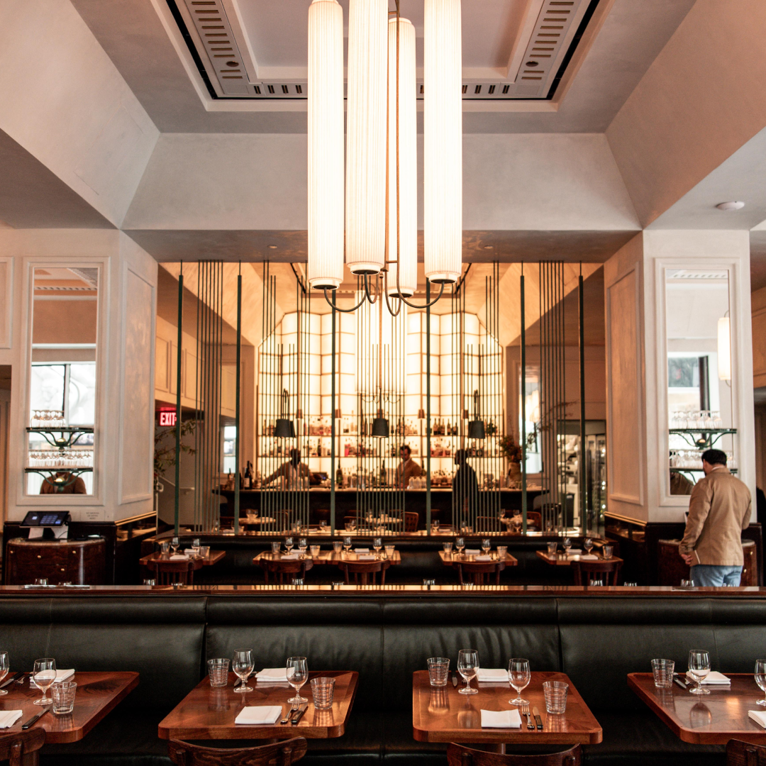 Le Rock's main dining room at Rockefeller Center