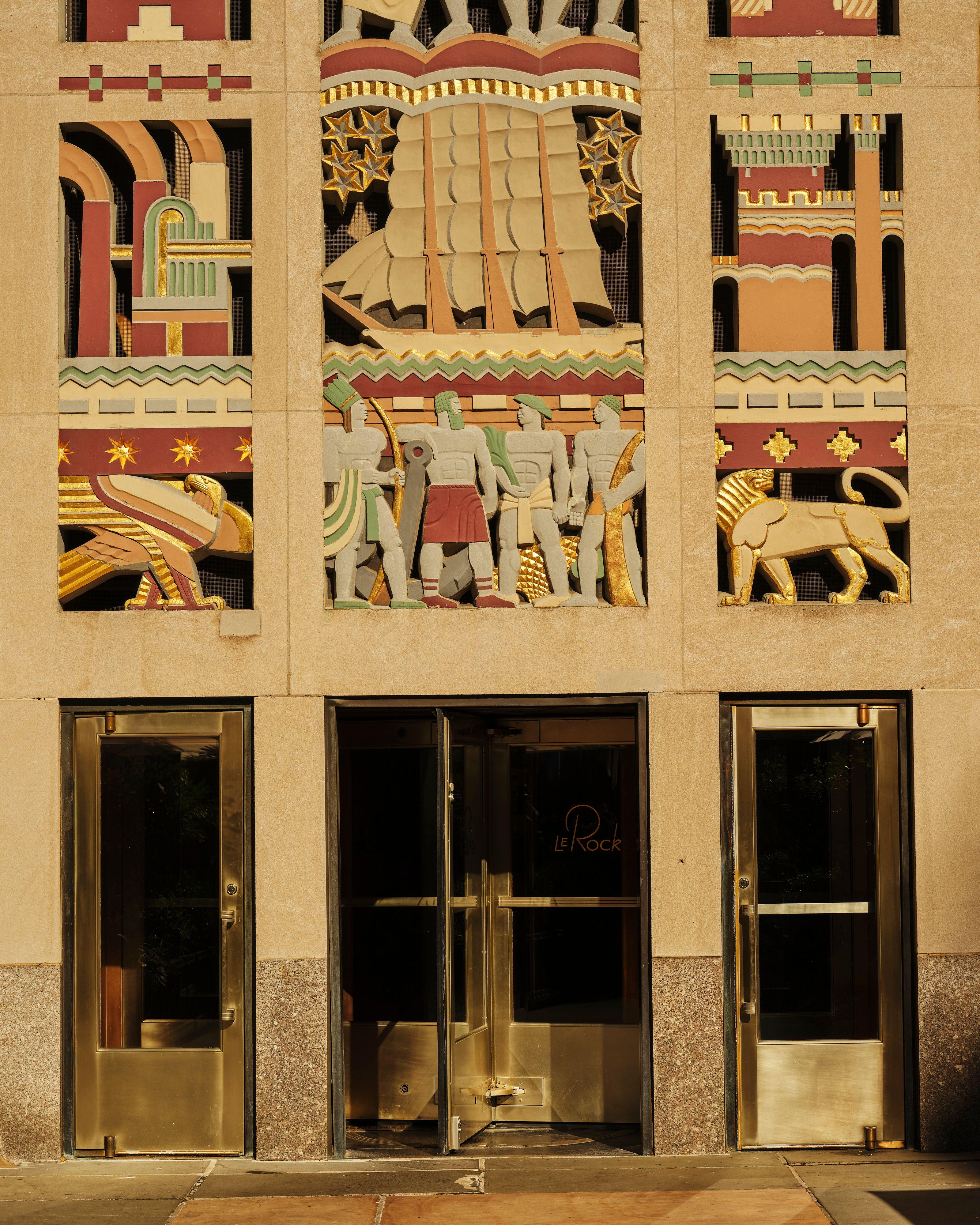 art deco art on rockefeller center building