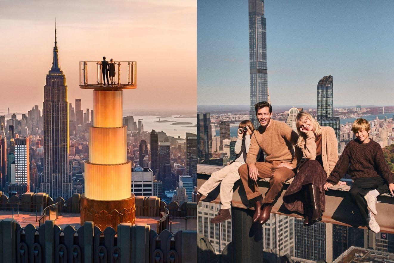 skylift and the beam experience at top of the rock