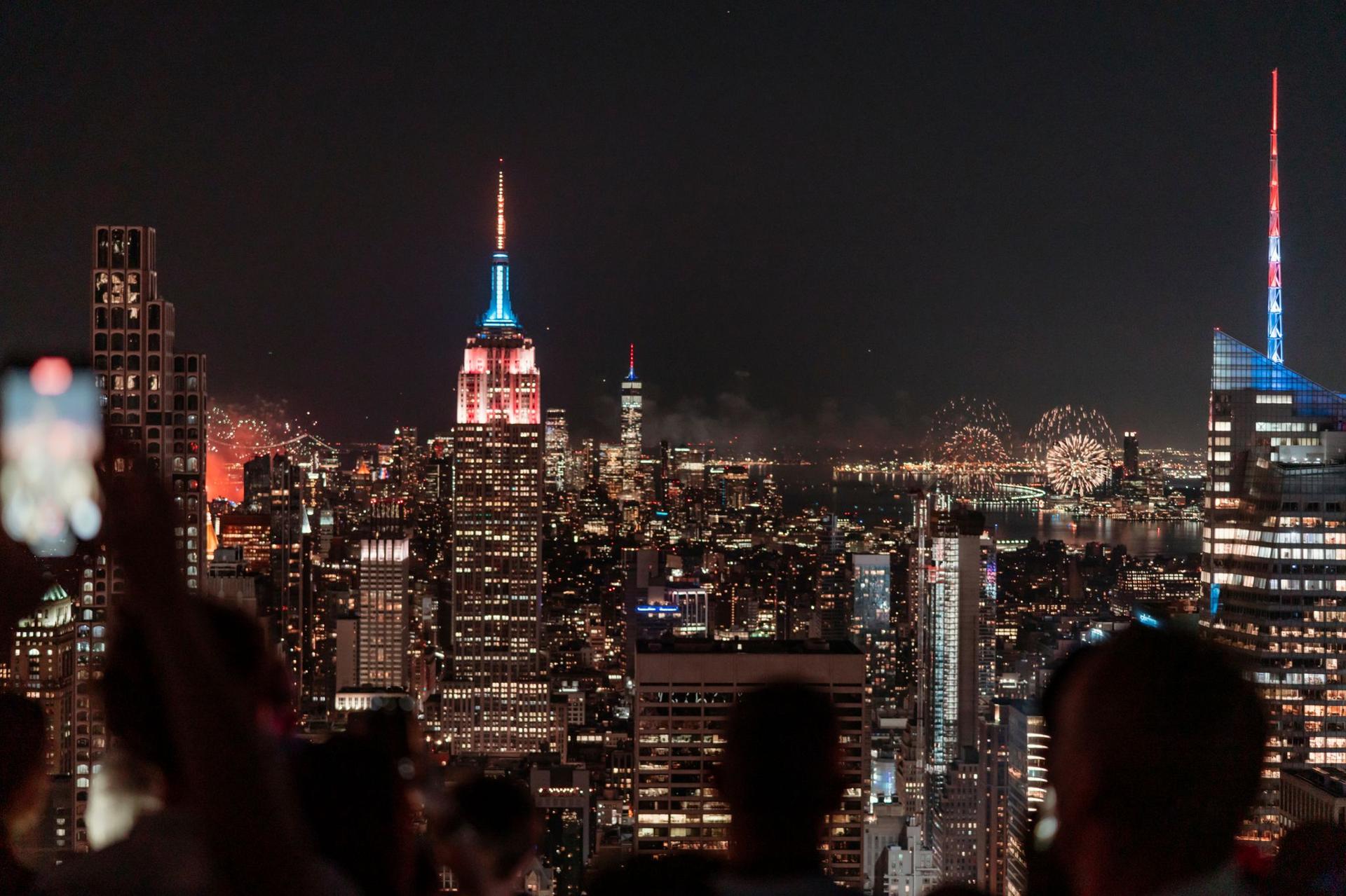 4th of july at Top of the Rock