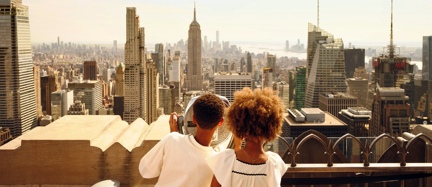 kids at Top of the Rock